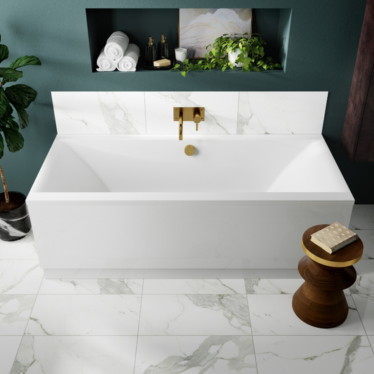 The Asselby Eternalite Double Ended Bath is a luxurious and high quality choice for any bathroom. Designed with precision and built to last, this bath boasts a sleek square shape and is made from sanitary grade 4mm Eternalite acrylic for durability.
