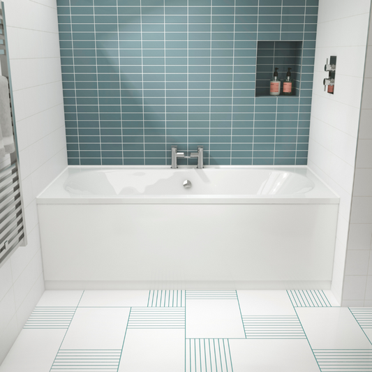 The Otley Eternalite Double Ended Bath is an exquisite addition to any bathroom, crafted with precision and built to the highest standards of quality. Its un drilled design allows for customisation, while the included leg set ensures easy installation and stability.