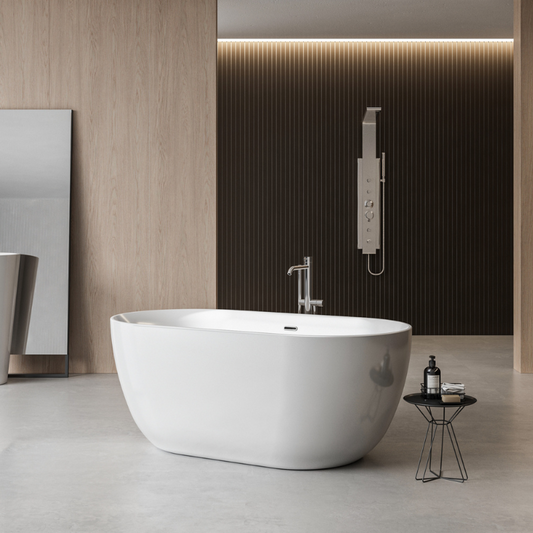 The Charlotte Edwards Mayfair Gloss White Bath is a luxurious and stylish freestanding bathtub that promises to elevate any modern bathroom. Made from premium quality acrylic material, this bath has a glossy white finish that is easy to clean and maintain.