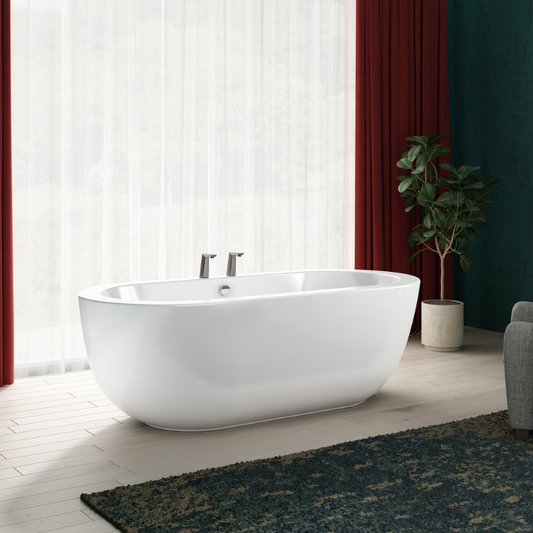 The Charlotte Edwards Olympia Gloss White Bath exudes modern elegance and simplicity. Made from high-quality materials, the spacious bathtub offers plenty of room for a relaxing soak, while the sturdy construction ensures durability and long-lasting performance.