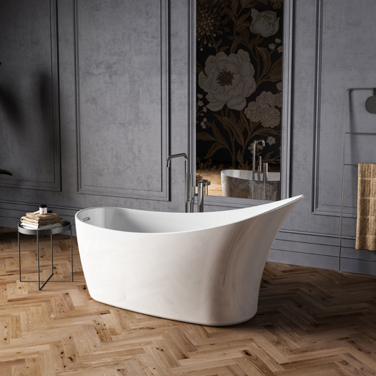 The Charlotte Edwards Portobello Gloss White Bath features a stunning design that is both chic and modern. Constructed from high-quality acrylic material, this bath has a sleek and smooth surface that offers maximum comfort and relaxation during bathing.