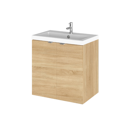 The Hudson Reed Fusion Natural Oak Unit is a beautiful addition to any bathroom, allowing you to achieve a coordinated and stylish look with our natural oak fitted furniture ranges.