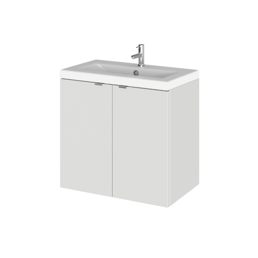 The Hudson Reed Fusion Gloss Grey Mist Vanity Unit is a stunning choice for a modern bathroom, allowing you to achieve a coordinated and stylish look with our gloss grey mist fitted furniture ranges. The full depth units offer ample storage space, ideal for a busy family bathroom where organisation is key.