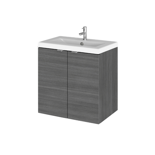 The Hudson Reed Fusion Anthracite Woodgrain Vanity Unit is not only stylish and modern, but also incredibly practical. With ample storage space, soft close doors, and a durable construction made in Britain, this unit is the perfect addition to any busy family bathroom.