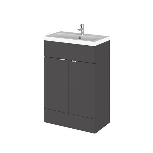 The Hudson Reed Fusion Gloss Grey Vanity Unit is a stunning choice for those seeking a sleek and modern look in their bathroom. The high gloss grey finish adds a touch of sophistication and contemporary charm to the space, making it a stylish focal point. The full-depth design of the unit offers generous storage space, ideal for organizing and storing essentials in a busy family bathroom. 