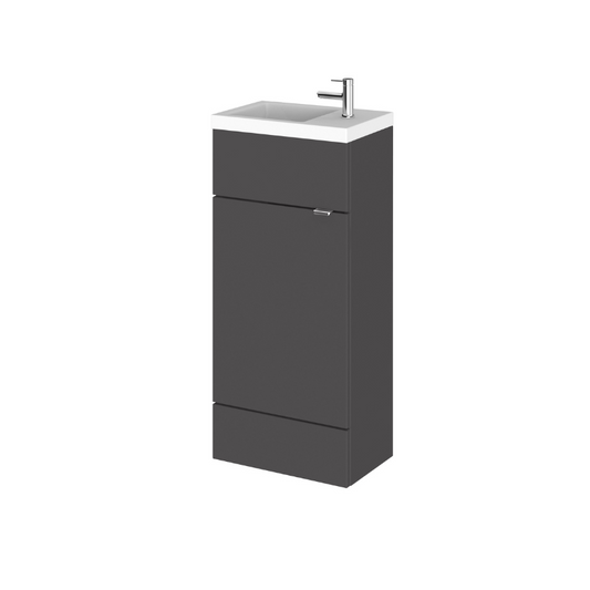 The Hudson Reed Fusion Gloss Grey Vanity Unit is a stunning choice for those looking to add a contemporary touch to their bathroom. The glossy finish in high gloss grey adds a sleek and modern aesthetic that instantly elevates the space. The compact units with a thinner depth are perfect for cloakrooms or smaller bathrooms, providing functionality without compromising on style.