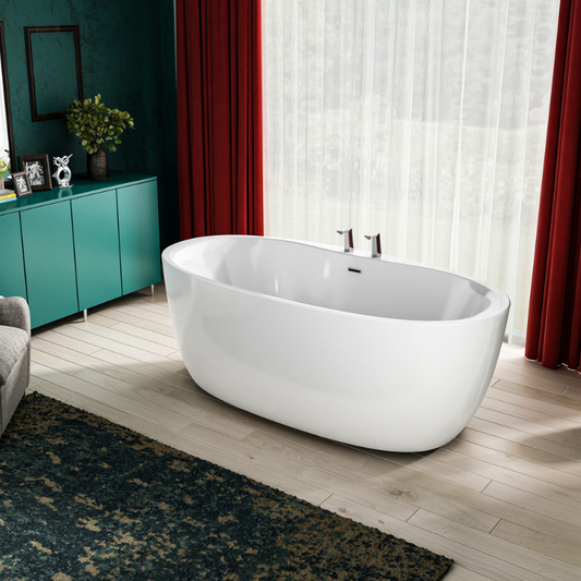 The Charlotte Edwards Callisto Bath exudes elegance and sophistication with its sleek and contemporary design. It boasts a smooth, glossy white finish that gives it a pristine, luxurious look. The bath features generous dimensions that allow for a luxurious soak, and its high-quality acrylic construction ensures durability and long-lasting use. With its clean lines and minimalist design, the Callisto Slipper Bath is perfect for modern and transitional bathrooms that seek a touch of refinement.