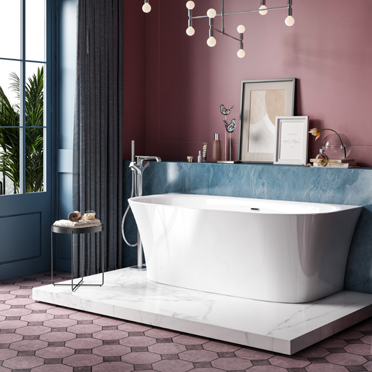 The Charlotte Edwards Carme Back To Wall Bath seamlessly combines contemporary style with comfort and practicality. The sleek, high-gloss white finish brings a touch of elegance and modernity to any bathroom. This bath features a back to wall design, which offers a space-saving solution for smaller bathrooms whilst providing a comfortable and relaxing bathing experience. The acrylic material retains heat for longer, ensuring you can soak in a warm and inviting bath.