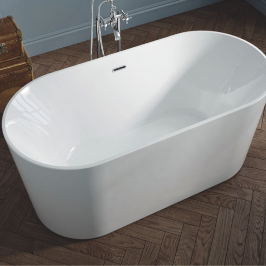 Experience the ultimate in luxury and relaxation with this stunningly designed freestanding bath. With its softly rounded shape and sweeping curves, this bath provides the perfect centrepiece for any bathroom. Crafted with exceptional attention to detail, this bath is not only beautiful but also functional, creating a comfortable and luxurious bathing experience that will leave you feeling refreshed and rejuvenated.