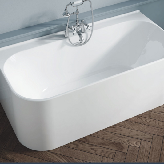 Transform your bathroom into a spa-like retreat with our stunning oval back to wall bathtub. This luxurious and contemporary bathtub design provides style and functionality, without taking up too much space.