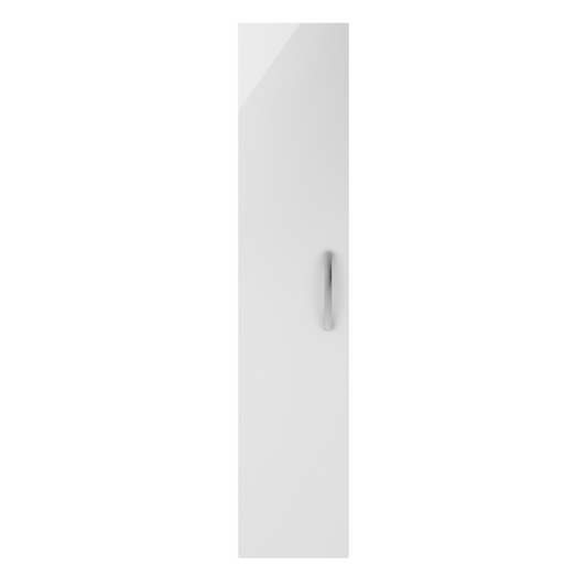 The Nuie Athena Wall Hung Tall Storage Unit is truly remarkable in its stunning gloss white finish. Its sleek and modern design effortlessly adds a touch of sophistication to any bathroom. Not only does it enhance the overall look, but it also offers practicality with its wall hung feature, making cleaning a breeze and creating the illusion of a larger and more spacious bathroom.