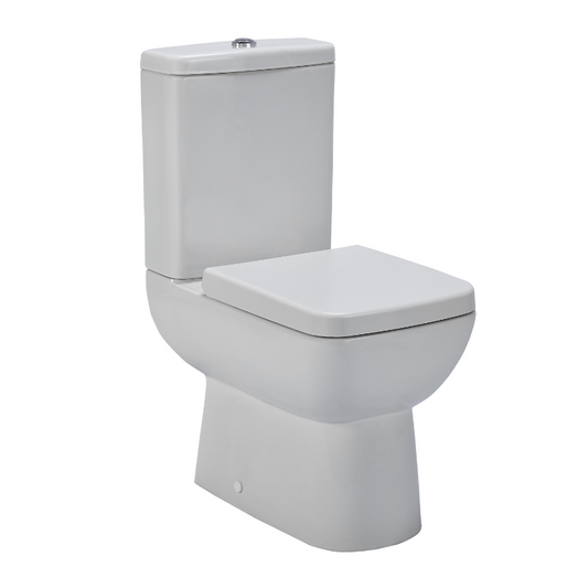 The Nuie Ambrose Compact Semi Flush To Wall WC is a modern and stylish toilet option for all bathrooms, en suites or cloakrooms. It features a sleek and contemporary design that will fit in seamlessly with any bathroom decor.