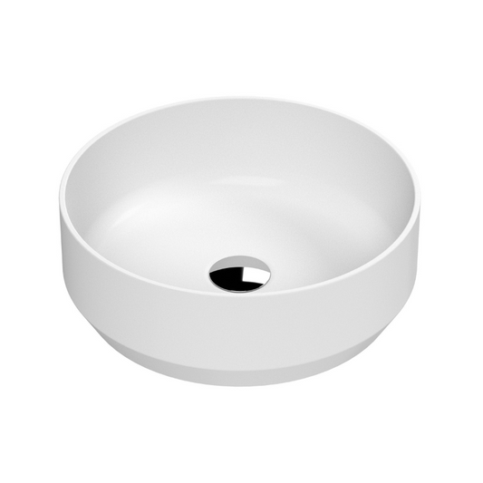 The Nuie Luxe Round Vessel Sink is a beautiful statement piece for any bathroom renovation. With its sleek curved edges and smooth surface, this sink will add a touch of luxury to your space. Its compact size of 350 x 350 x 120mm makes it a perfect choice for smaller bathrooms or powder rooms. The vessel design sits on top of your vanity, creating a modern and contemporary look.