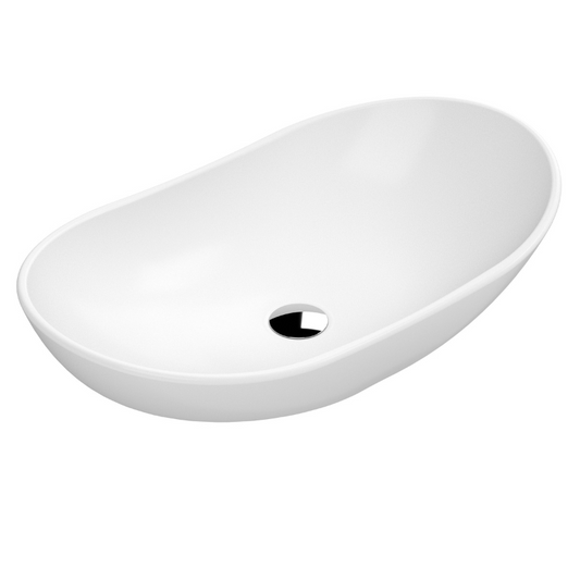 The Nuie Luxe Round Vessel Sink is a luxurious addition to any bathroom or powder room. Made from high quality ceramic, this vessel sink comes in a spacious 615 x 360 x 155mm size that makes it perfect for larger bathrooms. The sleek round design and white finish give it a contemporary look, while the smooth surface is easy to clean and maintain.