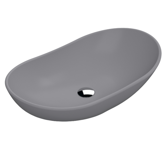 The Nuie Luxe Round Vessel Matt Grey is a sophisticated and sleek bathroom sink that features a modern design with subtle curves and clean lines. Crafted from high quality ceramic, it has a durable and hard wearing surface that is resistant to scratches and stains, making it ideal for everyday use. 