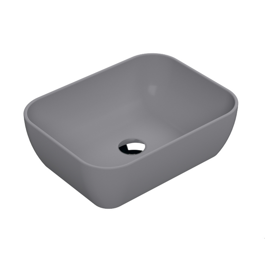 The Nuie Luxe Square Vessel in Matt Grey is a sleek and contemporary bathroom sink, designed to bring a touch of luxury to any modern bathroom. Measuring 455mm in length, 325mm in width, and 135mm in height, this vessel sink is generously sized and capable of handling all your daily washing needs. Crafted from high quality ceramic, this sink boasts a stunning matte grey finish that perfectly complements the clean lines and smooth curves of its square shape. 