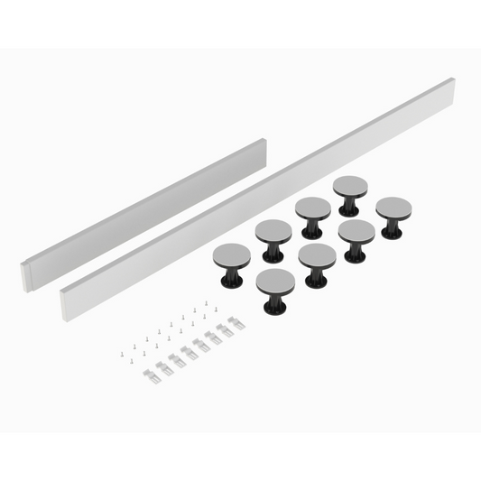 This Nuie Leg Set is the perfect addition to your shower installation. Designed specifically for use with Pearlstone shower trays, this leg set is supplied with a plinth, legs, clips and screws for ease of installation. Its sturdy construction ensures that your shower tray will be fully supported and stable during use.