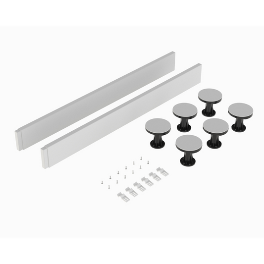 This leg set is specifically designed to provide stability and support to your shower tray. It comes complete with a plinth, legs, clips, and screws for easy installation. The leg set is suitable for use with 700mm to 900mm square and rectangular trays, making it a versatile option for your bathroom.