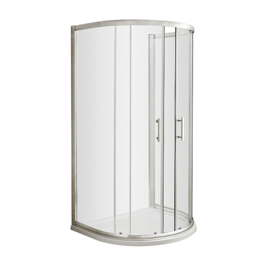 The Nuie Pacific 1050mm D Shape Enclosure is the perfect addition to any bathroom. This shower enclosure is designed to fit into the corner of your bathroom, making efficient use of space. The enclosure features 6mm toughened safety glass, which is sturdy enough to withstand daily use. The sleek and stylish design of the enclosure is enhanced by the rounded T bar handles, adding a touch of elegance to your bathroom.