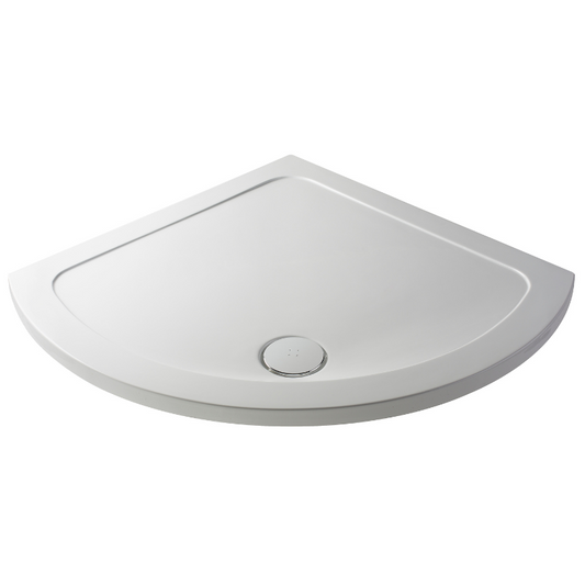 The Nuie Single Entry White Slimline Shower Tray is designed with a single entry point, making it a perfect choice for those who want a minimalist and sleek shower design. The patented Pearlstone Matrix technology makes the tray strong and lightweight, offering easy installation and handling. The tray is constructed from a blend of polyurethane resin and filler including volcanic ash, ensuring durability and longevity.
