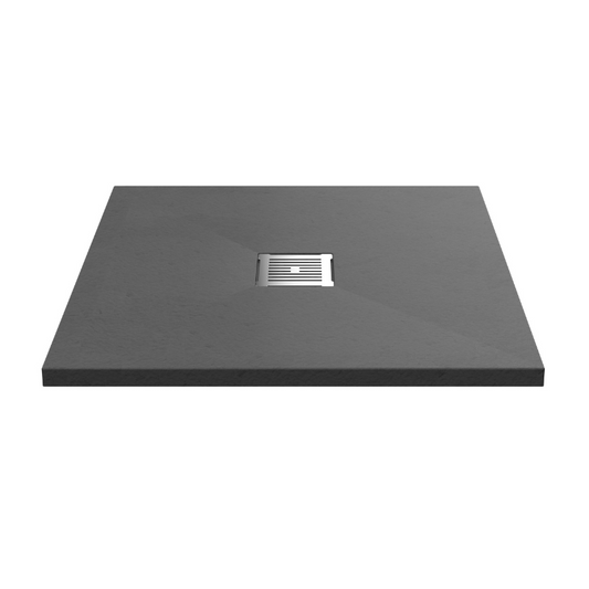 The Nuie Square Slate Grey Slate Slimline Shower Tray is a sleek and stylish option for those looking for a modern touch in their bathroom. Measuring 800 x 800mm and with a slimline height of just 32mm, it offers a low profile and minimalistic design that brings a sense of sophistication to your shower area.