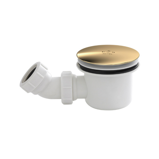 Suitable for contemporary and modern bathrooms, the Nuie White/Brushed Brass 90mm Fast Flow Waste is a high quality addition to any bathroom. Made from high quality brass with a sleek, modern brushed brass finish, the waste is exceptionally durable and easy to clean. The fast flow design ensures that water is quickly and efficiently drained away, making it perfect for use in busy bathrooms. 