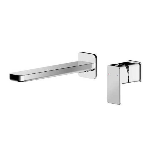 The Nuie Windon Chrome Wall Mounted Two Tap Hole Basin Mixer is a stunning addition to any bathroom. Its contemporary angular design is perfect for modern interiors, and the luxury chrome finish adds a touch of elegance. But this mixer isn't just a4bout looks, it also boasts advanced ceramic disc technology for smooth operation and long life.