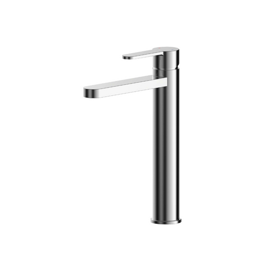 The Nuie Windon High Rise Mono Chrome Basin Mixer is a stunning contemporary tap designed to make a bold statement in any bathroom. The angular design and luxury chrome finish combine to create a look of sleek sophistication that is sure to impress. But it's not just about looks; this tap is also engineered for performance. The ceramic disc technology ensures smooth operation and long life, while the excellent flow rates ensure that even at low pressure, water flows effortlessly.