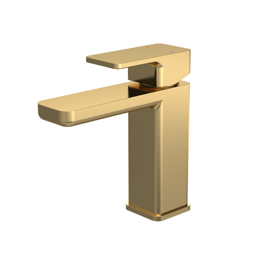The Nuie Windon Mono Brushed Brass Basin Mixer with Push Button Waste is a modern and stylish faucet that will add a touch of luxury to any bathroom. Its striking angular design, combined with a brushed brass finish, creates a bold and eye catching aesthetic that will elevate the look of any basin.