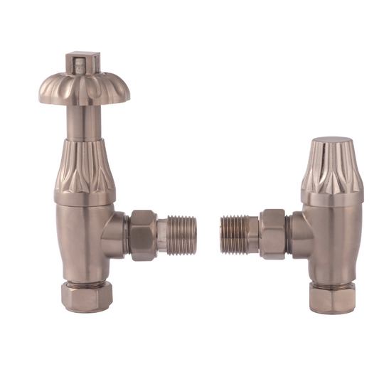 The Hudson Reed Thermostatic Radiator Valve Pack, sold in pairs, is truly commendable. With all tappings being 1/2" BSP, this product ensures compatibility and ease of installation. The thermostatic feature adds a convenient and energy efficient touch, allowing for precise temperature control in each room. The build quality of these valves is exceptional, ensuring durability and long lasting performance.